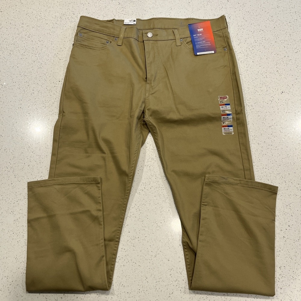 NWT Levi's‎ Men's 511 Slim Fit Stretch All Season Tech Jeans-3376-38x32